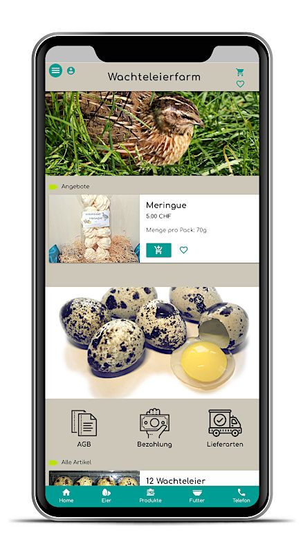 Wachteleirfarm App